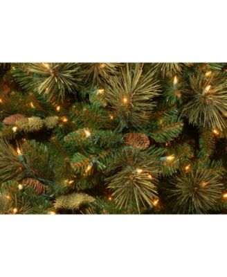 7' Carolina Pine Hinged Tree with 700 Clear Lights