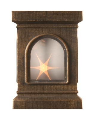 National Tree Company 4' Lehigh Valley Pine Entrance Tree in a  Dark Bronze Urn with 50 Clear Lights- Set of 2