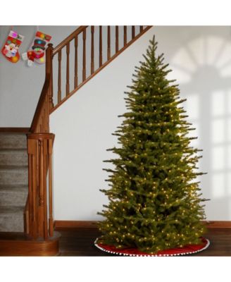 National Tree Company National Tree 7.5' "Feel Real" Nordic Spruce Slim Hinged Tree with 750 Clear Lights
