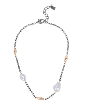 image of Robert Lee Morris Soho Pearl Station Necklace, 17