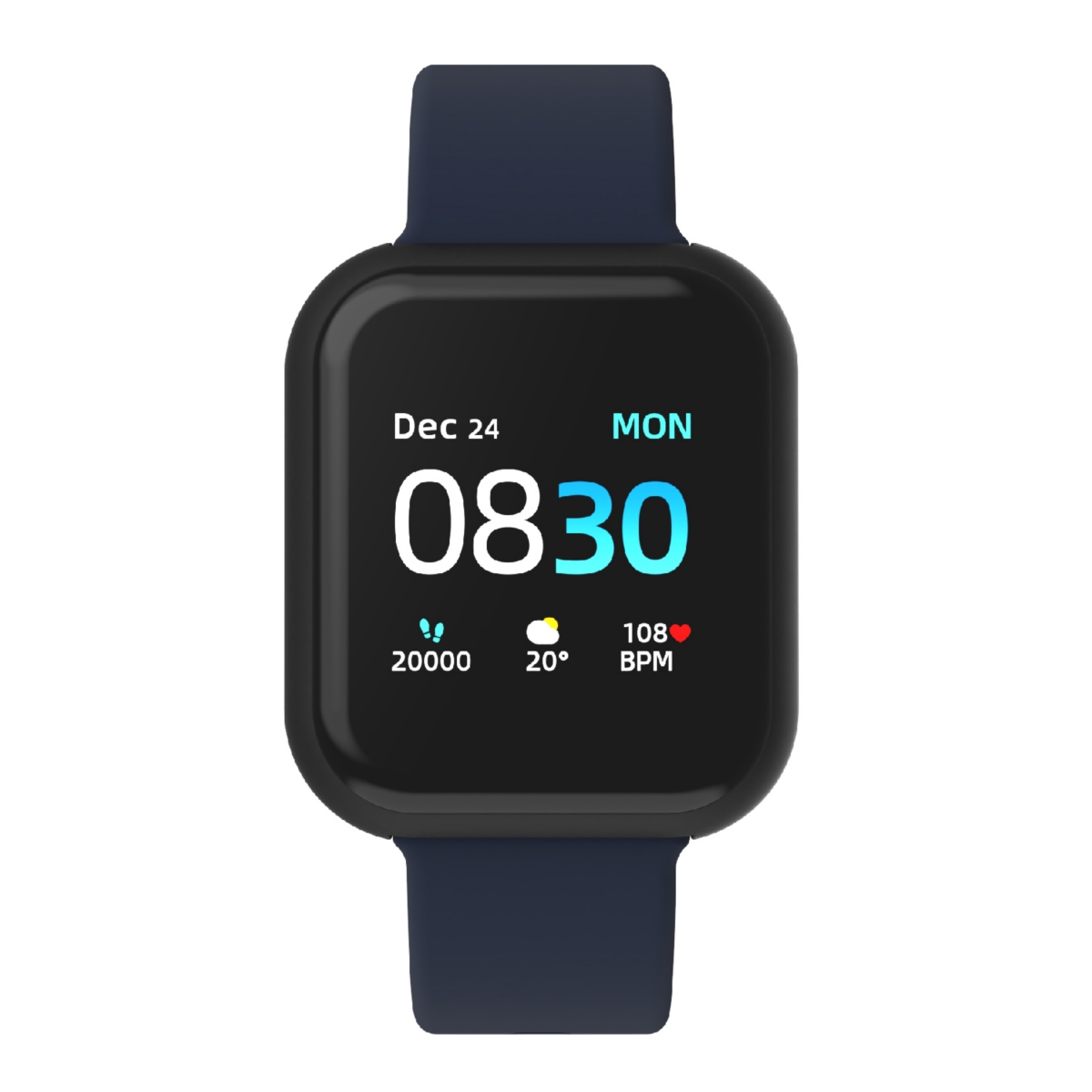 iTouch Air 3 Unisex Heart Rate Navy Strap Smart Watch 44mm