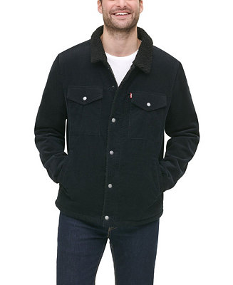 Levi's Men's Fleece-Lined Corduroy Trucker Jacket & Reviews - Coats &  Jackets - Men - Macy's