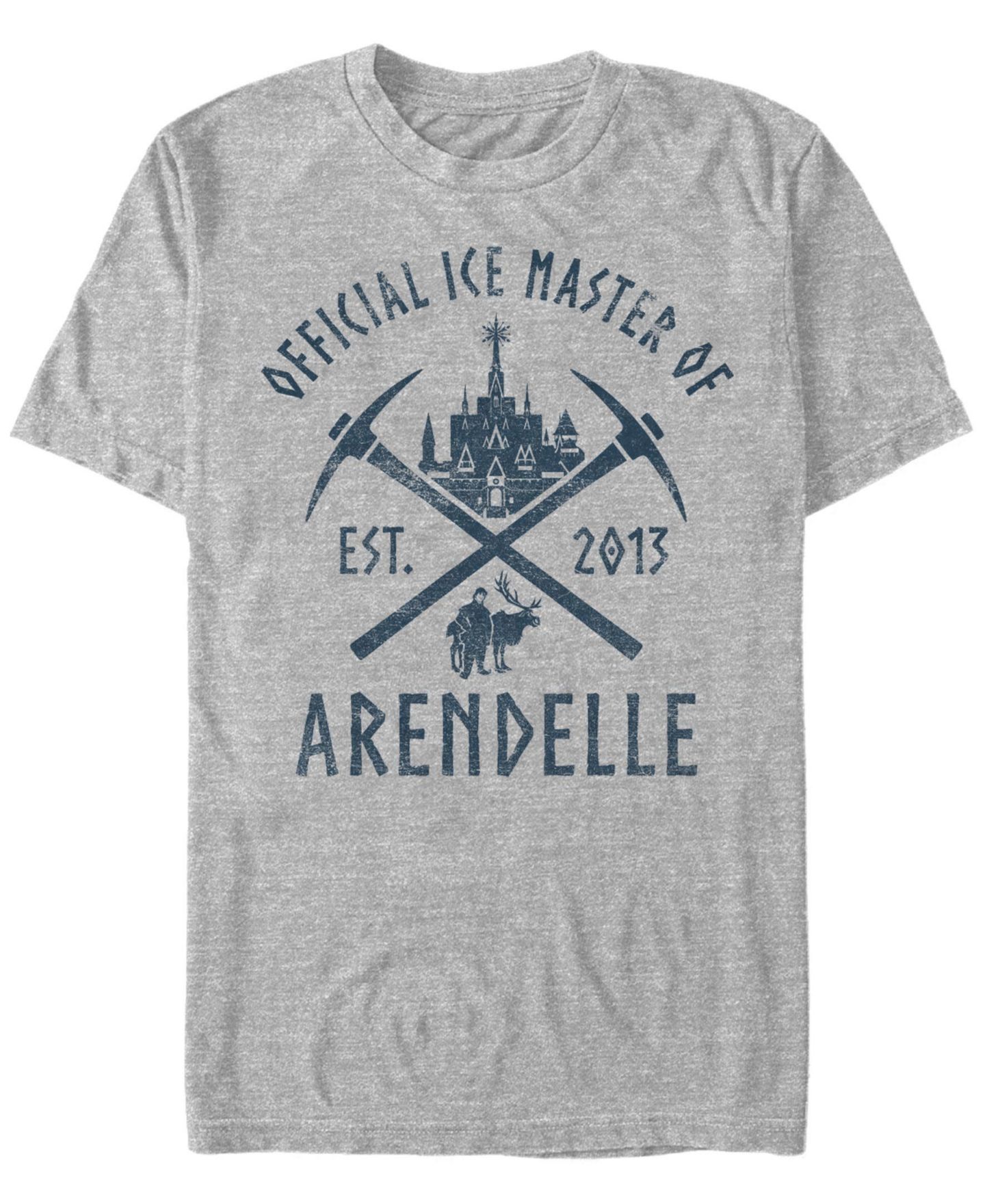 Мужская футболка Fifth Sun Frozen Camp Arendelle Ice Short Sleeve, цвет: Меланжевый — фото 1