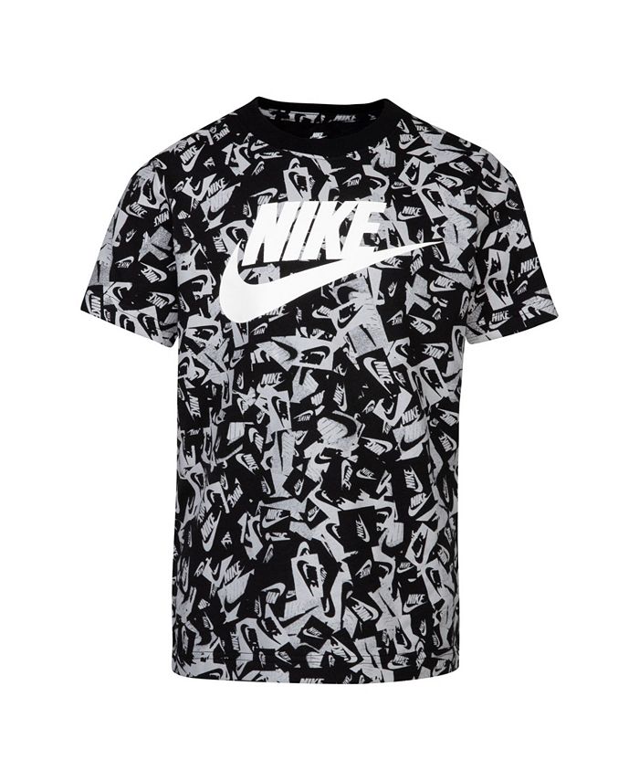 Nike Little Boys Printed Logo Graphic T-Shirt - Macy's