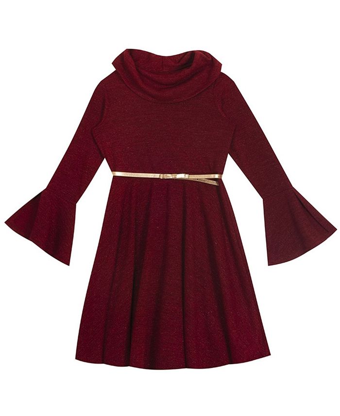 Rare Editions Big Girl Hacchi Cowl Neck Skater Dress Macy s
