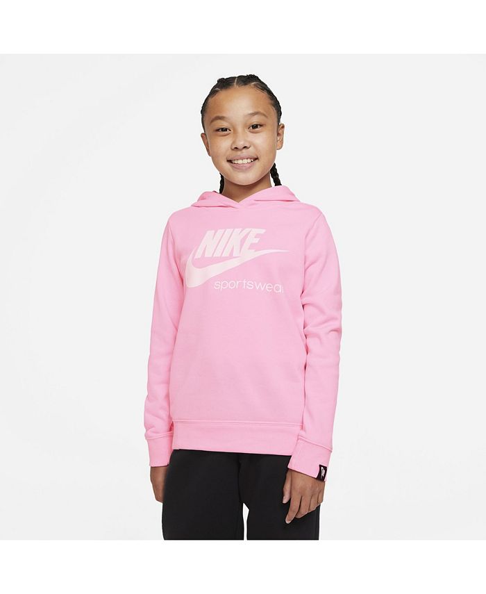 Nike Sportswear Heritage Big Girl's Pullover Hoodie & Reviews ...