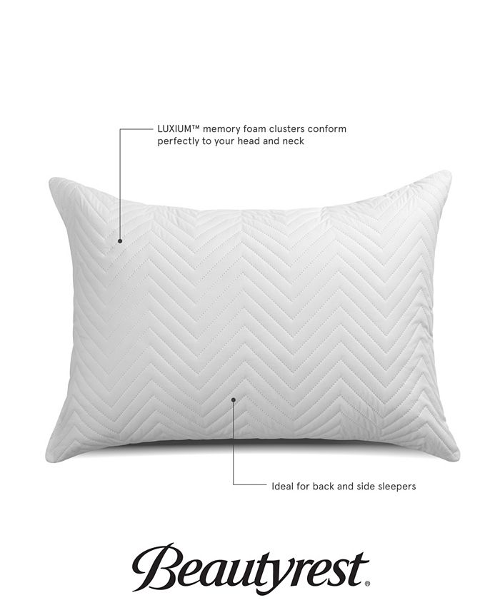 Beautyrest Quilted Comfort™ Luxium™ Memory Foam Cluster Pillow with