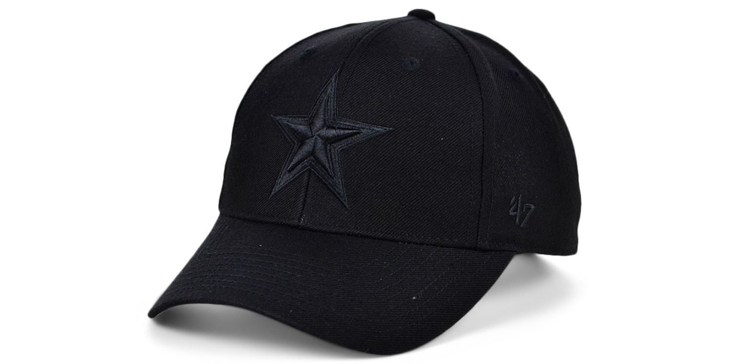 Men's Dallas Cowboys Black & Black MVP Cap