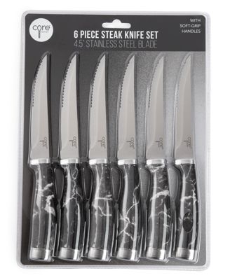Core Home - Set of 6 Essential Grip Steak Knives