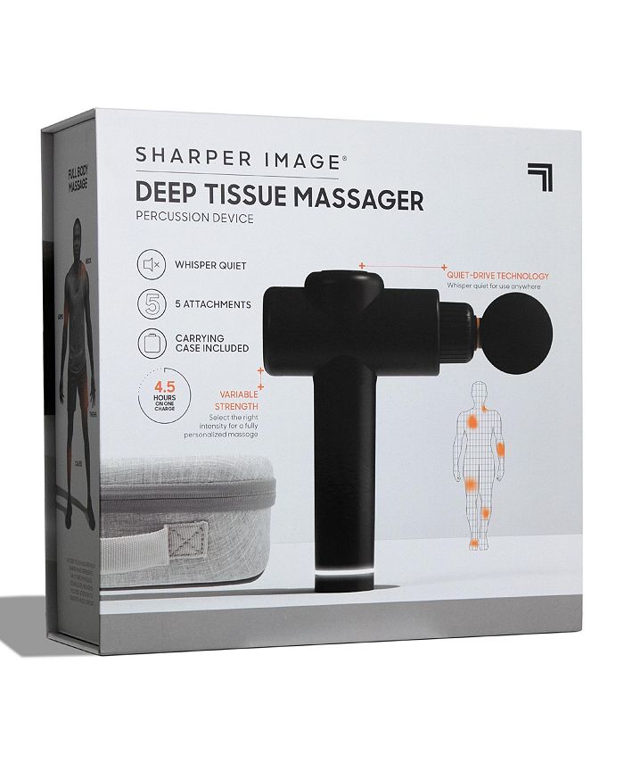 Sharper image massager deep tissue percussion with case macy s