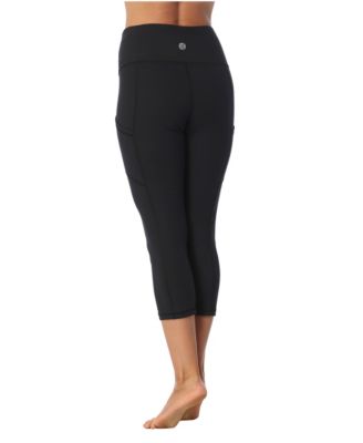 High Waist 3/4 Length Pocket Compression Leggings