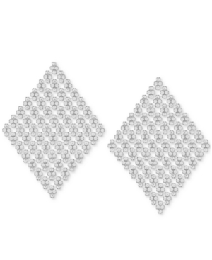 image of Guess Crystal Mesh Kite Statement Earrings