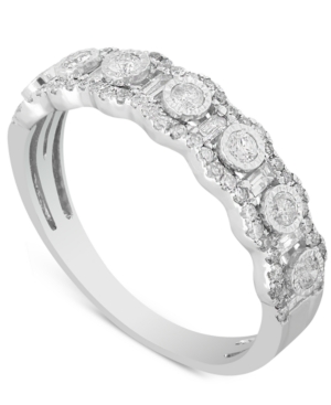 image of Diamond Bezel Band (1/2 ct. t.w.) in 10k White Gold