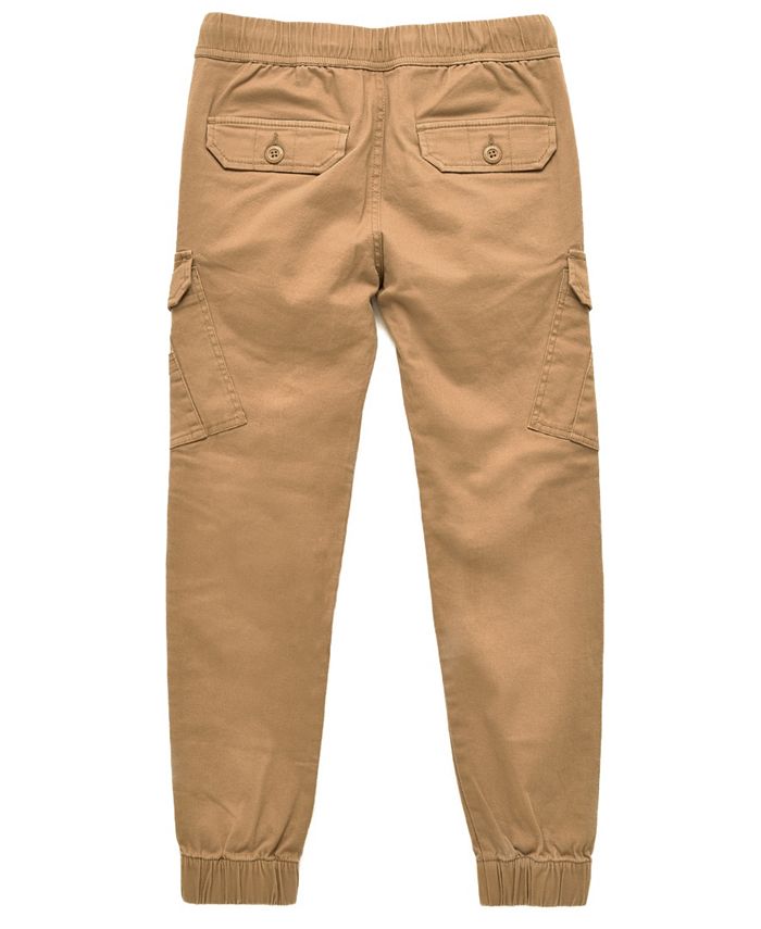 Ring of Fire Big Boys Cayden Slanted Cargo Stretch Jogger Pants - Macy's