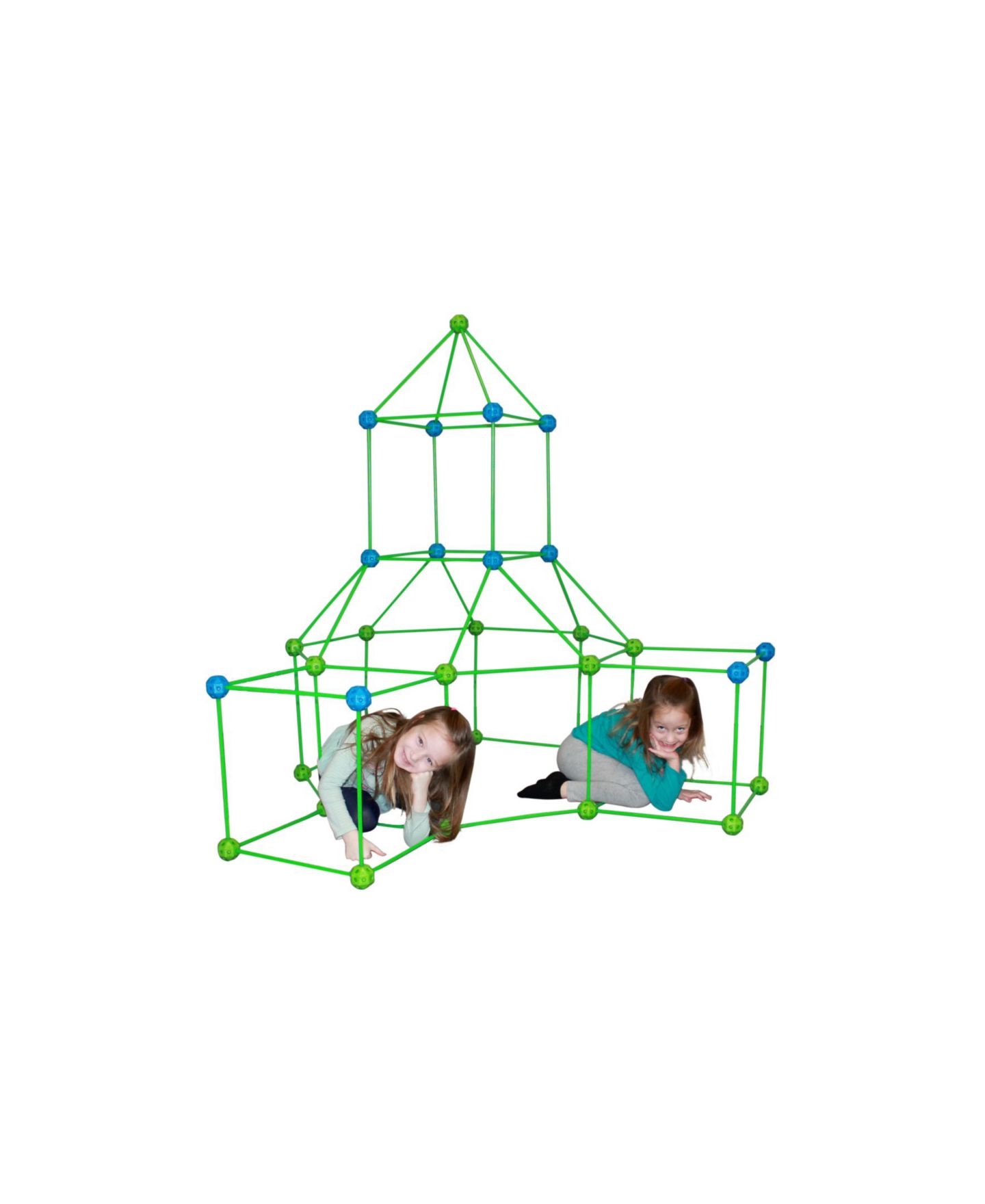 Детский конструктор Funphix Supersized Glow in The Dark Fort Building Set, 154 Pieces — фото 1