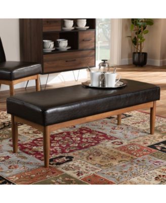 Arvid Mid-Century Modern Dining Bench