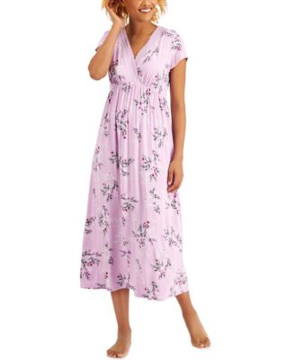 Floral Print Surplice Long Nightgown Created for Macy s