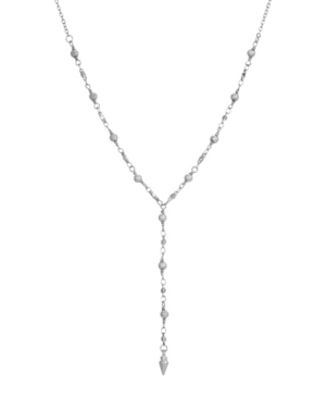 image of 2028 Women-s Silver Tone Crystal Y Necklace