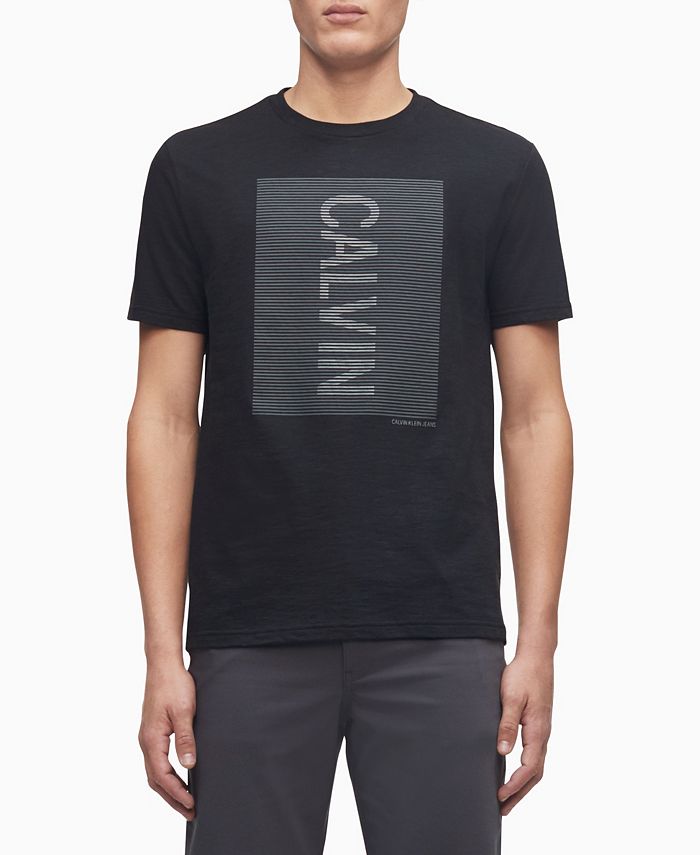 Calvin Klein Men's HD Line Logo Crewneck Shirt - Macy's