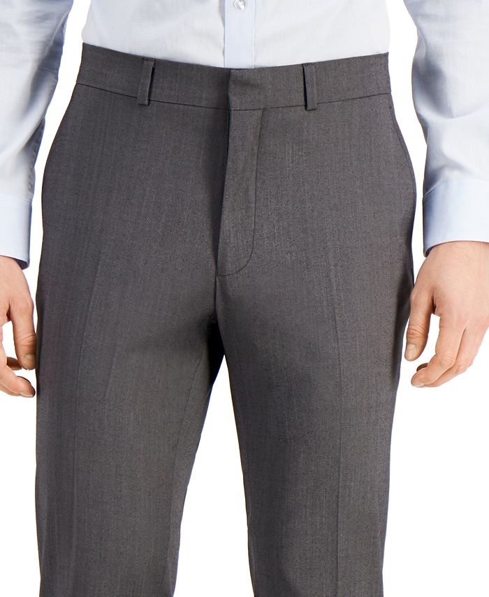Kenneth Cole Reaction Men's Techni-Cole Light-Gray Suit Separate Slim ...