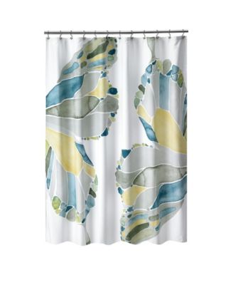Popular Bath - shell rummel butterfly shower curtain