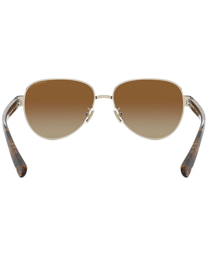 COACH Women's Polarized Sunglasses, HC7111 57 L1128 Macy's
