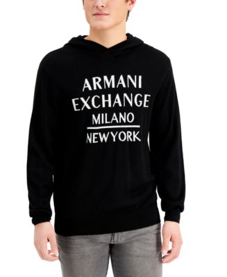 Armani Exchange Milano New York Graphic Cotton Hoodie