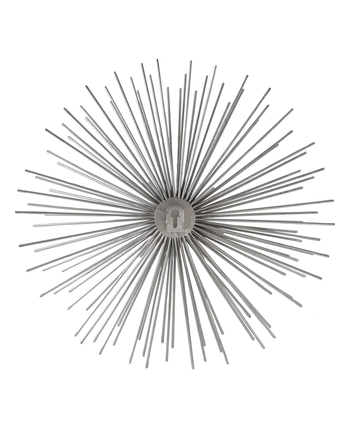 CosmoLiving by Cosmopolitan Set of 3 Silver Tin Contemporary Abstract Wall Decor, 6