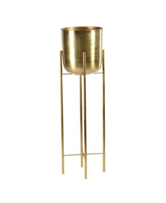 by Cosmopolitan Set of 2 Gold Metal Glam Planter, 39", 46"