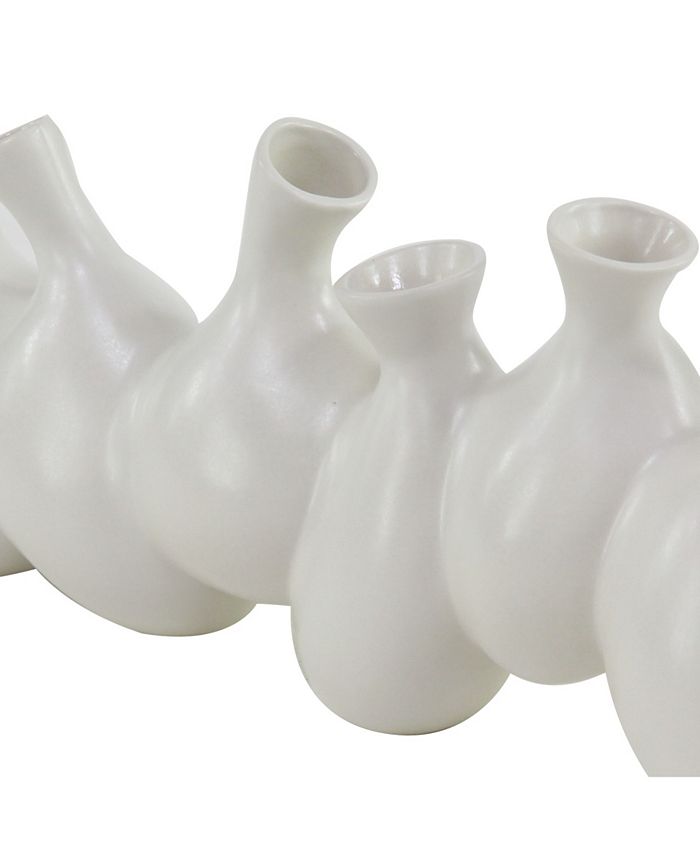 CosmoLiving Large Modern Ceramic Vase Cluster with 6 Round Vases Macy's