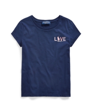 Big Girls Pink Pony Graphic Tee