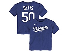 Los Angeles Dodgers Mookie Betts Little Boys Name and Number Player T-Shirt