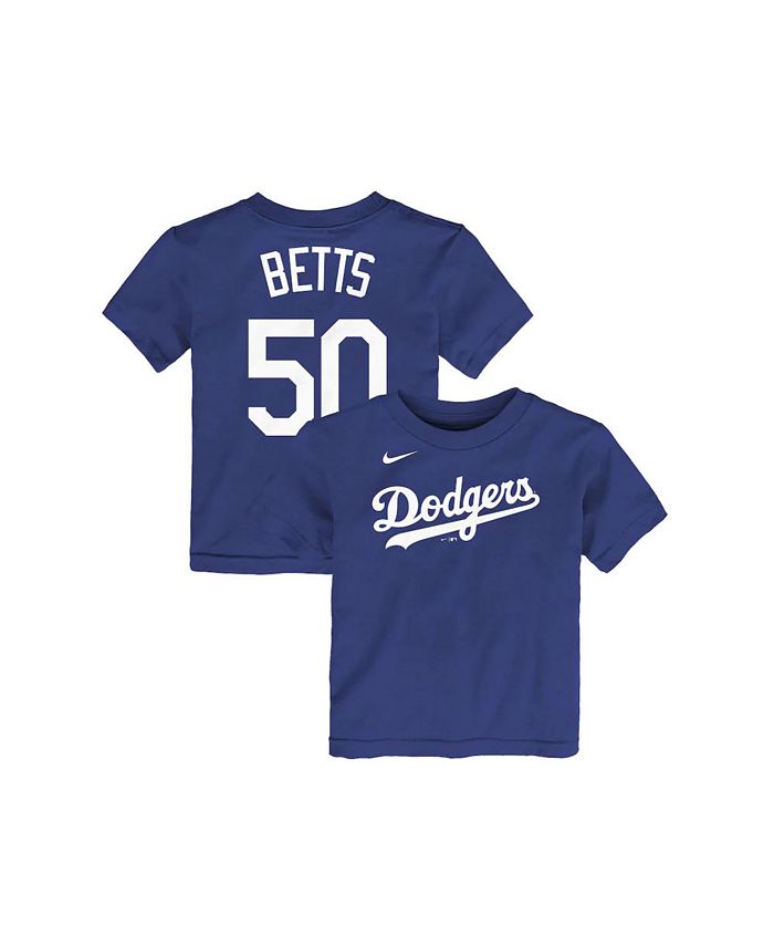 Nike Los Angeles Dodgers Mookie Betts Little Boys Name and Number
