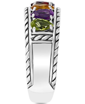 EFFY&reg; Multi-Gemstone Statement Ring (1-5/8 ct. t.w.) in Sterling Silver