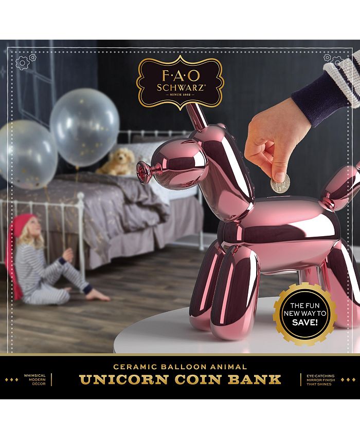 fao schwarz balloon animal coin bank