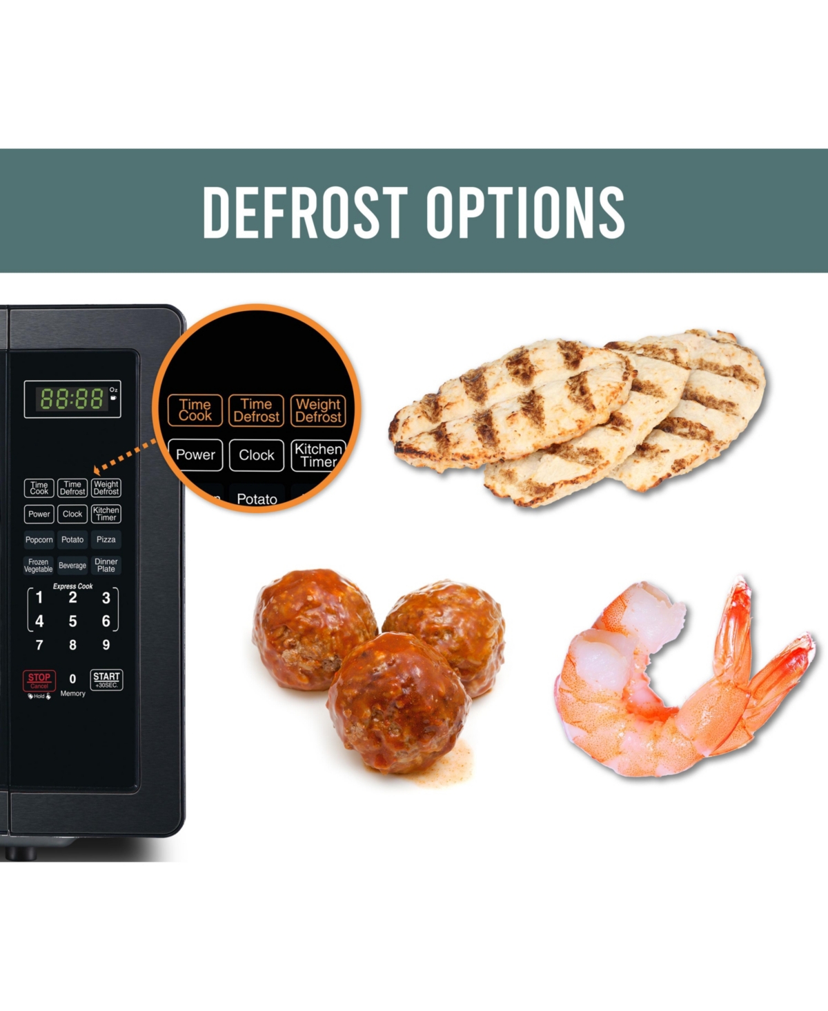 Farberware Classic FMO11AHTBSB 1.1 Cu. Ft 1000-Watt Microwave Oven, Black Stainless Steel