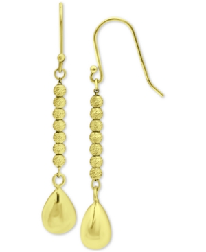image of Giani Bernini Bead Linear Drop Earrings, Created for Macy-s