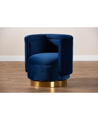 Saffi Glam and Luxe Swivel Accent Chair