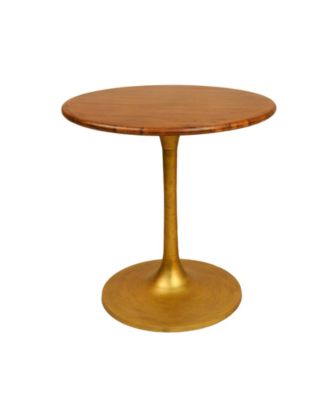 Alden Wood Top Round Dining Table