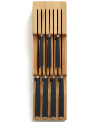 DrawerStore Bamboo 2-Tier Knife Organizer