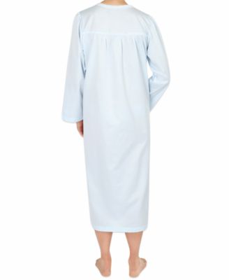 Miss Elaine Brushed-Back Satin Nightgown - Macy's