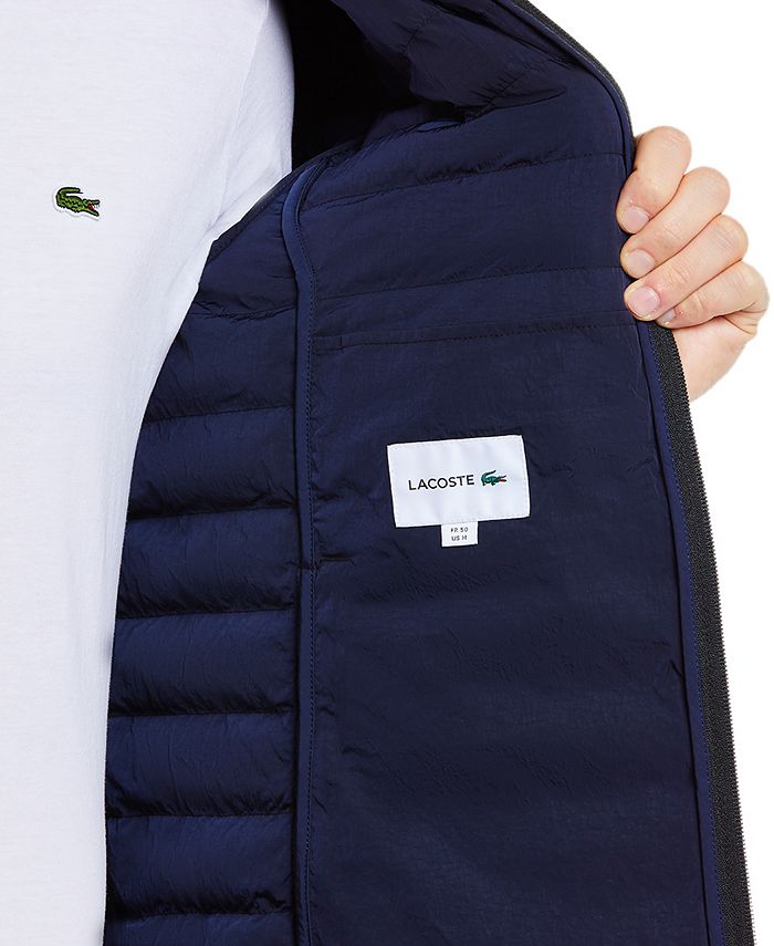 Lacoste Men's Regular-Fit Packable Puffer Jacket with Hood - Macy's