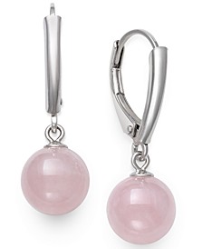 Rose Quartz Drop Earrings in Sterling Silver, Created for Macy's