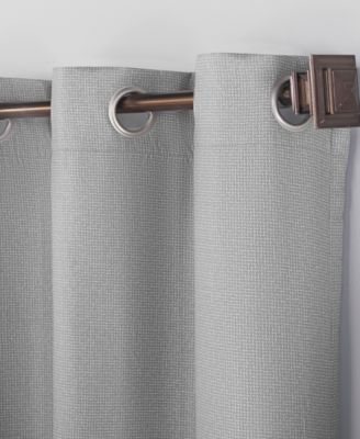 Lindstrom Textured Draft Shield Fleece Insulated Room Darkening Grommet Curtain Panel