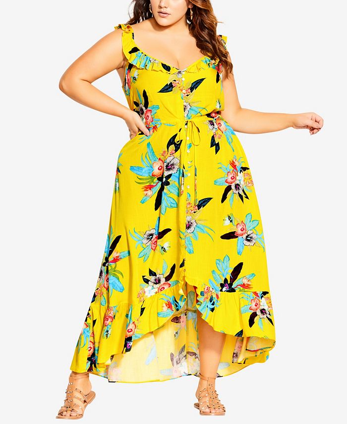 Elba chiffon sales maxi dress