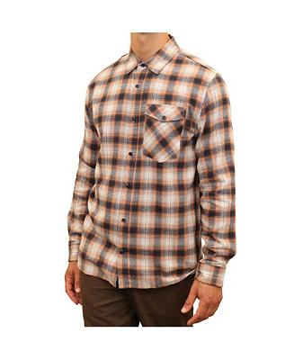 Mountain And Isles Men's Plaid Flannel one Pocket Button Down Shirt ...