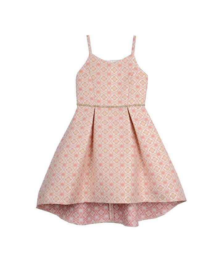 Belle by Badgley Mischka Big Girls Jacquard High Low Dress Macy s