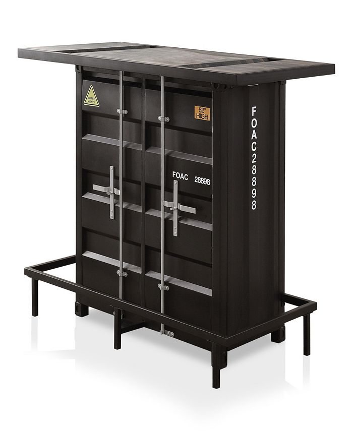 Furniture of America Tintaldra Storage Bar Table