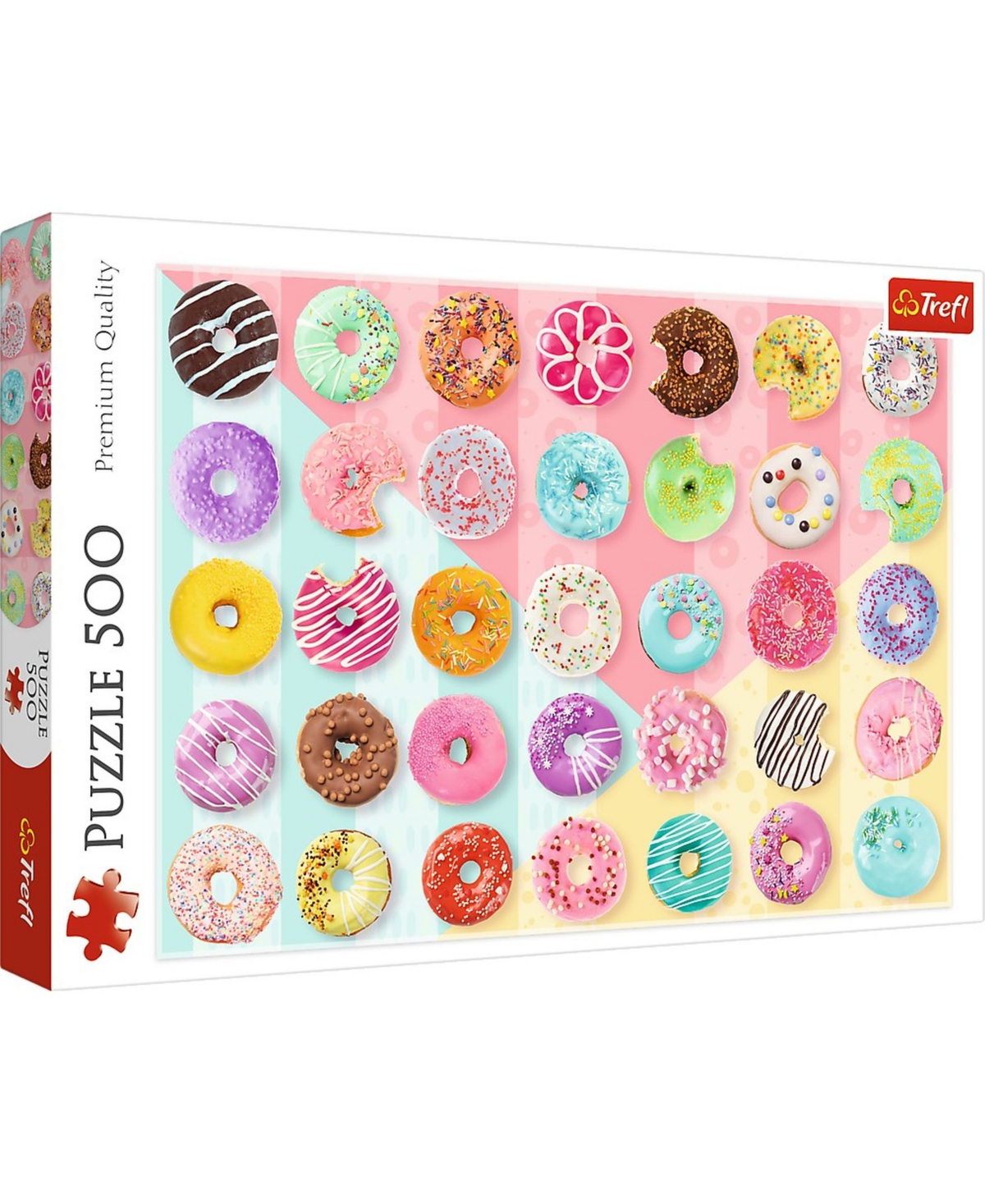 Trefl Jigsaw Puzzle Sweet Donuts, 500 Piece In Multi