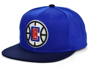 Mitchell & Ness Los Angeles Clippers 2 Tone Classic Snapback Cap In Royalblue/navy